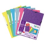 Lot De 5+1 Chemises En Carte Lustrée 400g/m2 - A4 - Couleurs Assorties - X 8 - Exacompta
