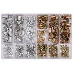 YATO Écrous à rivet 300 Pièces Aluminium et acier au carbone M3-M10