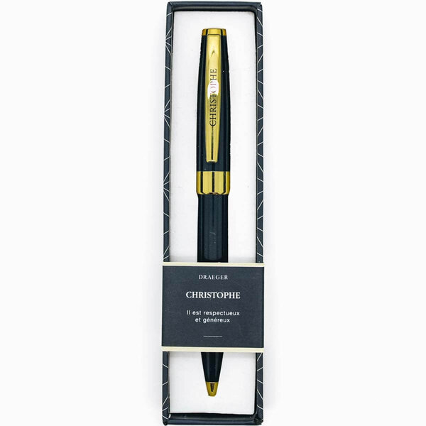 Stylo bille prénom homme Pastel Chic - Christophe - Draeger
