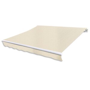 vidaXL Auvent pliable motorisé 400 cm Crème