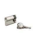 THIRARD - Demi-cylindre de serrure SA UNIKEY (achetez-en plusieurs  ouvrez avec la même clé)   50x10mm  3 clés  nickel