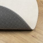 vidaXL Tapis IZA poils courts style scandinave crème Ø 100 cm