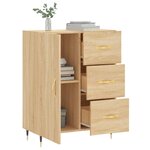 vidaXL Buffet chêne sonoma 69 5x34x90 cm bois d'ingénierie