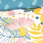 Parure de lit - 240 x 220 cm - coton imprimé floral