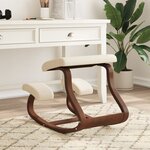 vidaXL Chaise assis-genoux crème 48x71x51 cm contreplaqué de bouleau