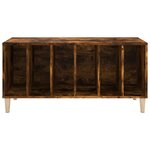 vidaXL Armoire à disques chêne fumé 100x38x48 cm bois d'ingénierie