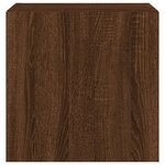 vidaXL Meubles TV muraux lumières LED 2 Pièces chêne marron 40 5x35x40 cm