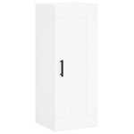 vidaXL Buffet haut Blanc 34 5x34x180 cm Bois d'ingénierie