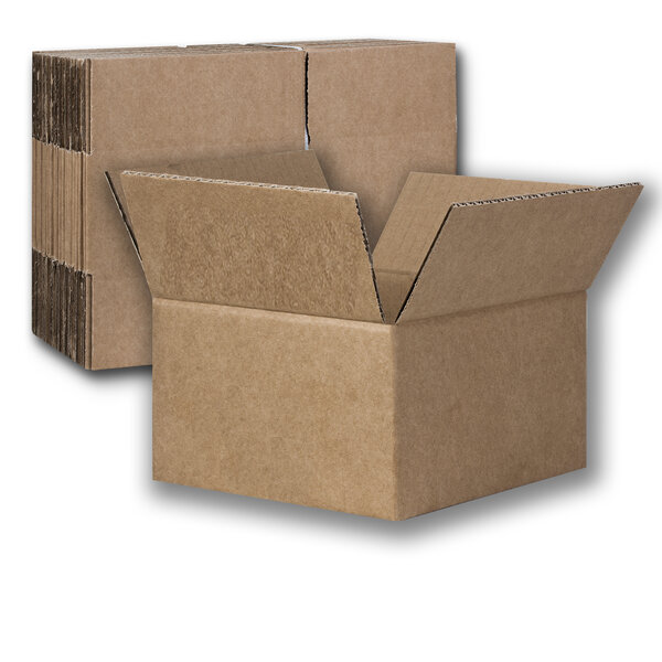 Lot de 100 cartons caisses simple cannelure 230 x 190 x 160 mm