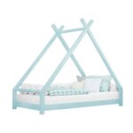 Lit tipi enfant TAHUKA 120 x 190 bleu clair