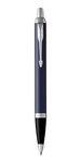PARKER IM Stylo bille bleu mat recharge bleue pointe moyenne Coffret cadeau