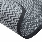 vidaXL Tapis d'extérieur gris Ø160 cm PP