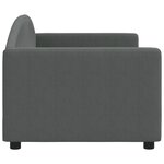 vidaXL Lit de repos gris foncé 80x200 cm tissu