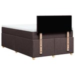 vidaXL Sommier à lattes de lit avec matelas Marron foncé 120x200 cm