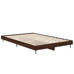 vidaXL Cadre de lit chêne marron 120x190 cm bois d'ingénierie