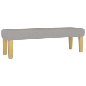 Banc banquette 100 x 30 x 30 cm tissu gris clair 02_0010680