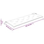 vidaXL Coussin de banc de jardin multicolore 150x50x7 cm tissu oxford