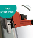 THIRARD - Verrou double entrée Apache pour porte d'entrée  cylindre 50mm  acier  3 clés  époxy or