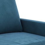vidaXL Ensemble de canapés 3 Pièces avec coussins Bleu Velours
