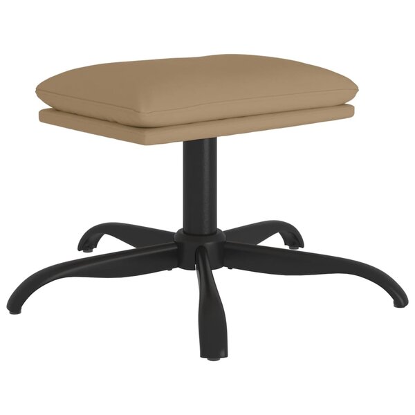 vidaXL Repose-pied Cappuccino 60x60x36 cm Similicuir