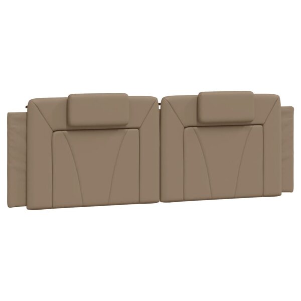 vidaXL Coussin de tête de lit cappuccino 160 cm similicuir