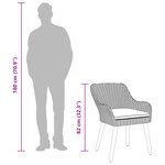 vidaXL Chaises de jardin avec coussins 2 Pièces Gris clair Rattan synthétique