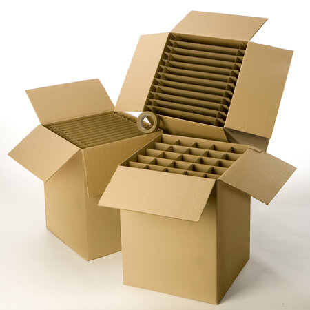 Kit cartons déménagement vaisselle avec 1 rouleau d'adhésif gratuit - La  Poste
