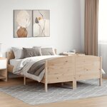 vidaXL Cadre de lit sans matelas 135x190 cm bois de pin massif