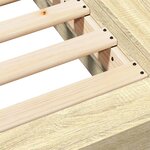 vidaXL Cadre de lit chêne sonoma 100x200 cm bois d'ingénierie