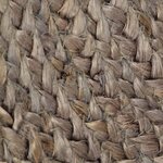 vidaXL Tapis fait à la main Jute Rond 180 cm Gris