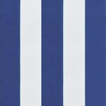 vidaXL Coussins de chaise à dossier haut 4Pièces rayures bleu/blanc tissu