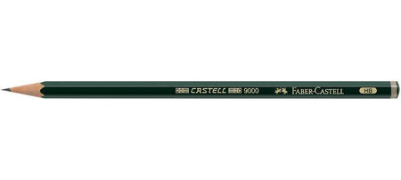 Crayon papier 9000 hexagonal mine 2mm 5B FABER-CASTELL