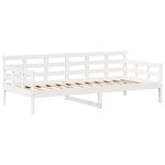 vidaXL Ensemble de lit de jour et de banc et toit 90x200 cm pin massif