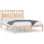 vidaXL Cadre de lit Bois de pin massif 200x200 cm