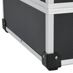 vidaXL Valise à outils 46 x 33 x 16 cm Noir Aluminium