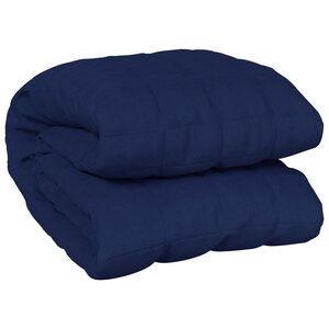 vidaXL Couverture lestée Bleu 220x260 cm 11 kg Tissu
