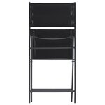 vidaXL Chaises de jardin pliables lot de 2 Acier et textilène