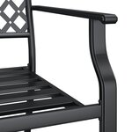 vidaXL Ensemble à manger de jardin 9 Pièces anthracite acier