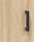 vidaXL Buffet haut Chêne sonoma 34 5x34x180 cm Bois d'ingénierie
