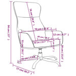 vidaXL Chaise de relaxation Noir Similicuir