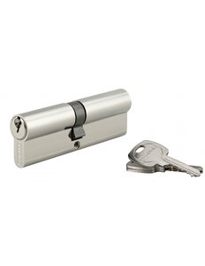 THIRARD - Cylindre de serrure double entrée 45x50mm anti-arrachement nickel 3 clés - THIRARD