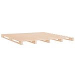 vidaXL Lit de palette 120x200 cm bois de pin massif