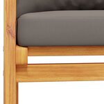 vidaXL Canapé de jardin 120 cm avec coussin bois d'acacia massif
