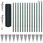 vidaXL Clôture Euro Acier 25 x 1 7 m Vert