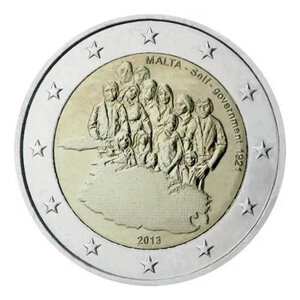 2 euros commémorative Malte 2013 - Gouvernement autonome.