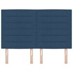 vidaXL Tête de lit Design Lignes Bleue 160 cm Tissu