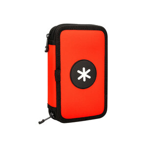 Trousse garnie antartik 2 compartiments 28 pieces rouge