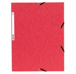 Chemise 3Rabat 4,5/10ème ELAST+ETIQ ROUGE EXACOMPTA