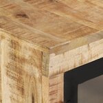 vidaXL Buffet marron et noir 160x30x76 cm bois massif de manguier