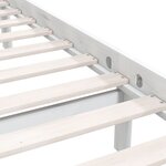 vidaXL Cadre de lit Blanc Bois de pin massif 90x190 cm Simple
